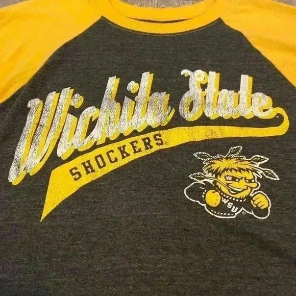 Lot of 2 Women’s Wichita State Shockers shirts size Small color Black and Gold - Picture 2 of 9